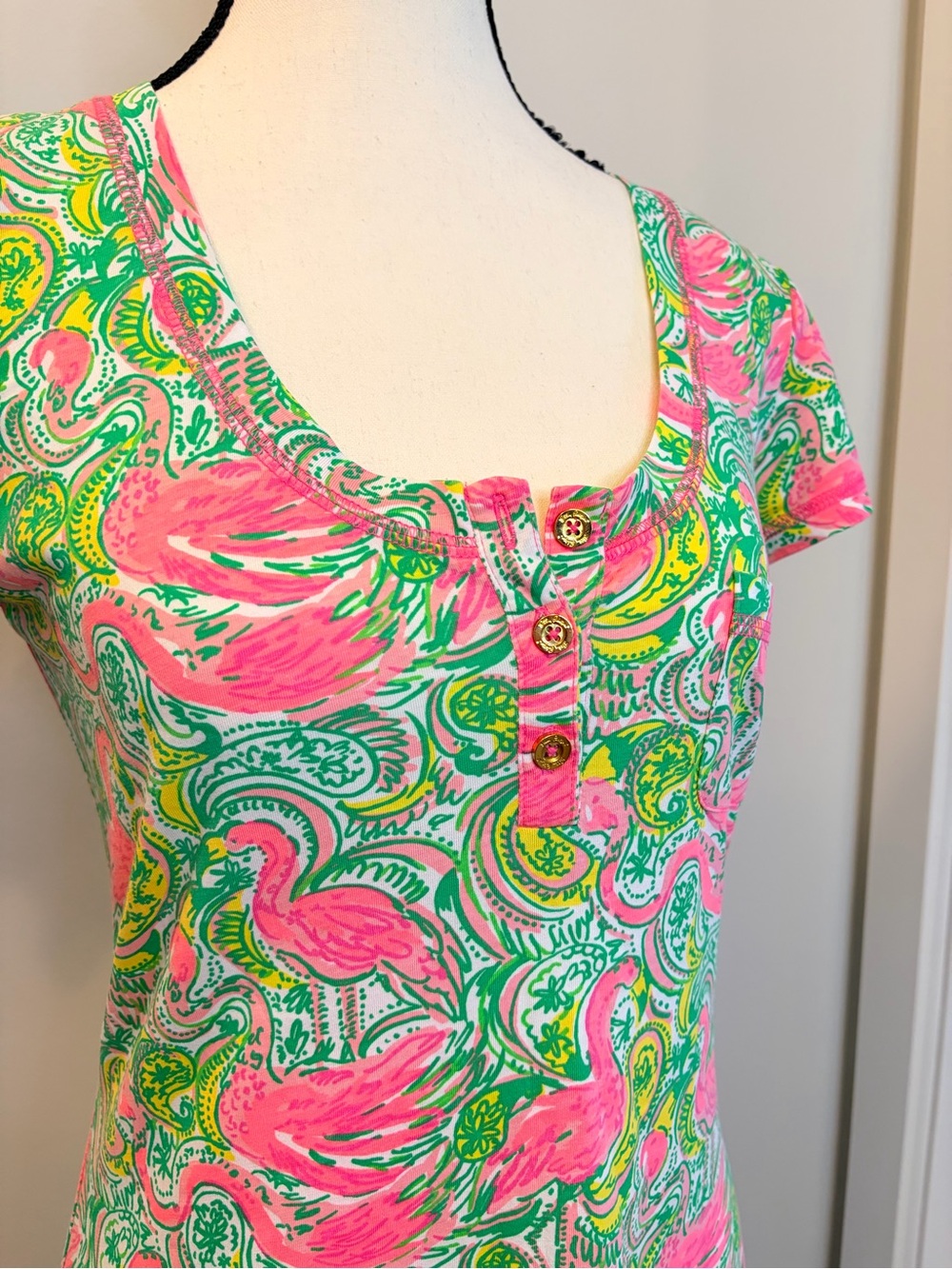 Lilly Pulitzer Flamingo Dress. Size S